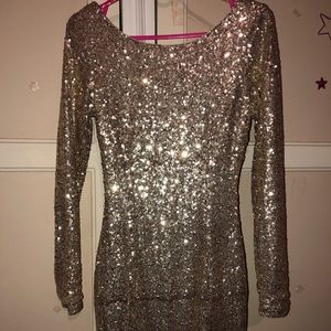 Sequence Gold Dress